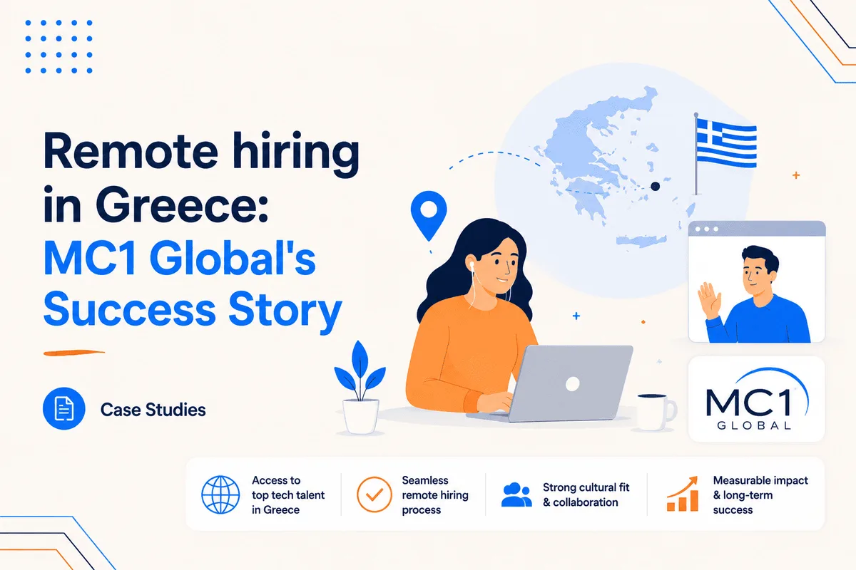 Remote hiring in Greece for MC1 Global