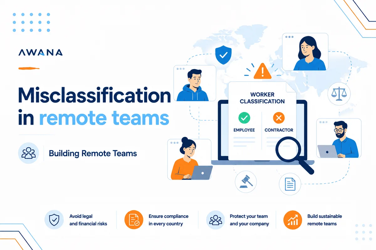 Misclassification in remote teams