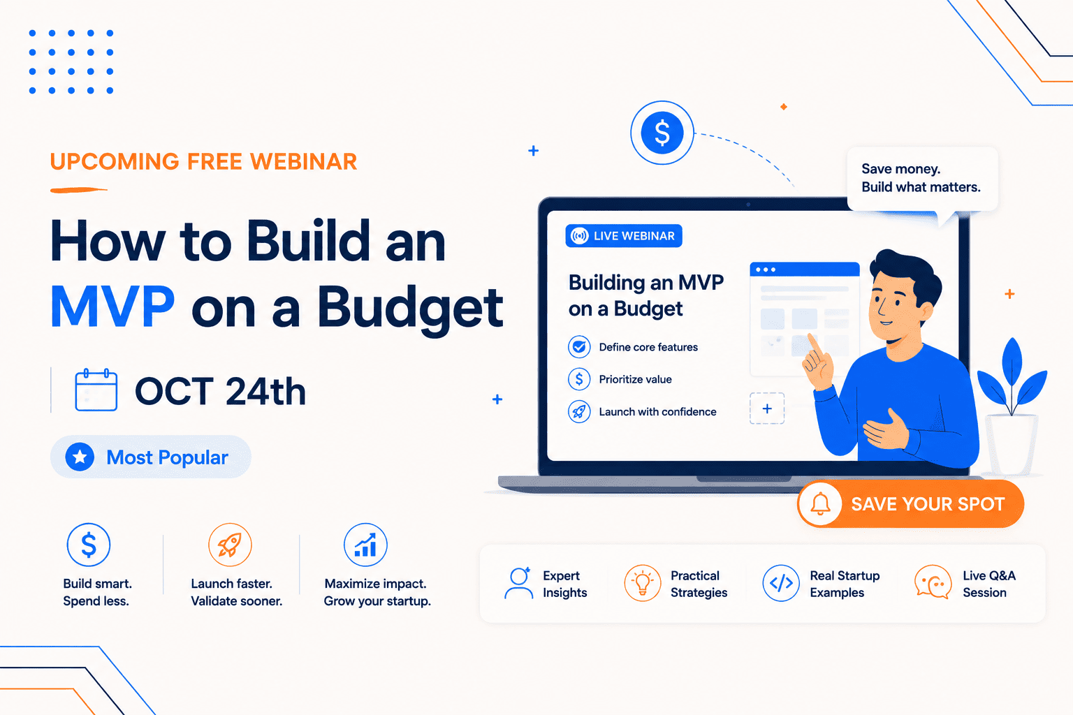 Upcoming Free Webinar: How to Build an MVP on a Budget | OCT 24th Awana blog
