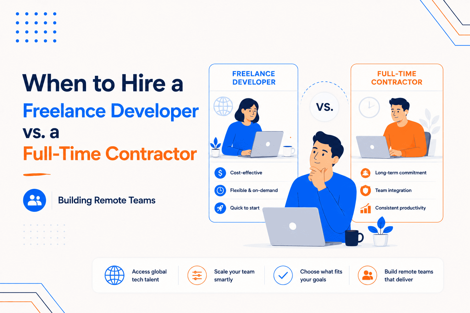 When to Hire a Freelance Developer vs. a Full-Time Contractor Awana blog